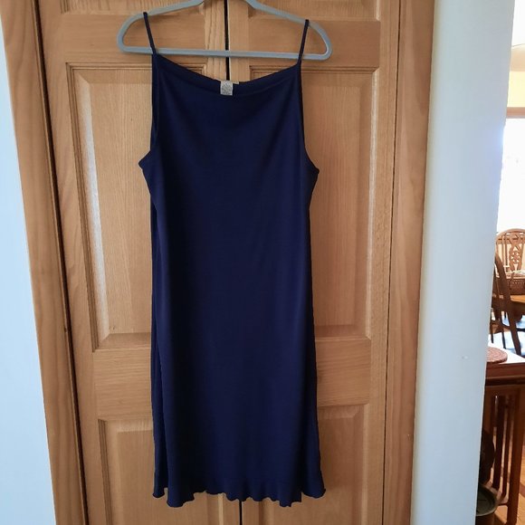 **PRICE DROP** Apostrophe Strap Dress W/Matching Overtop, Dress L, Top M - Picture 2 of 7
